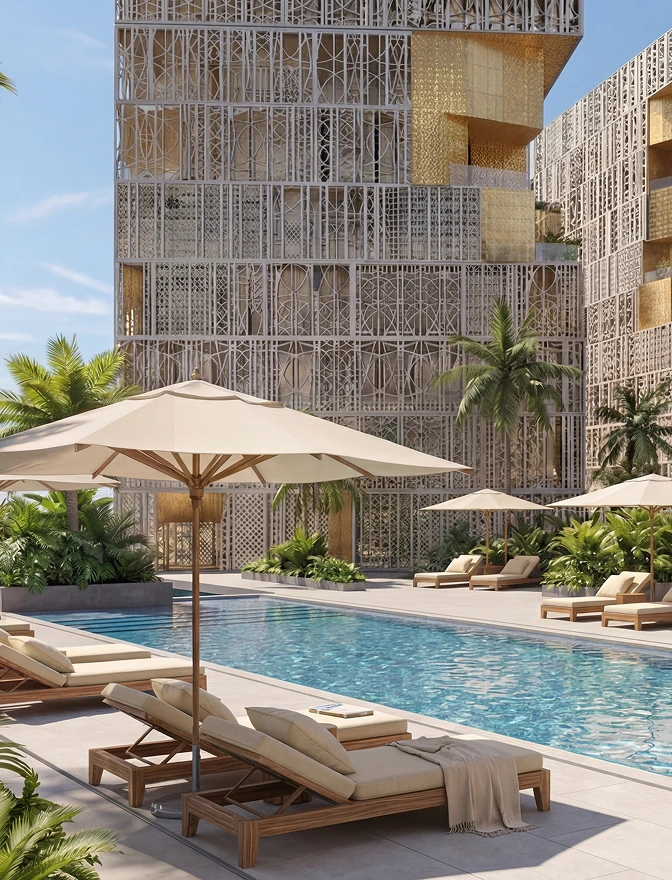 Three resort-style pools